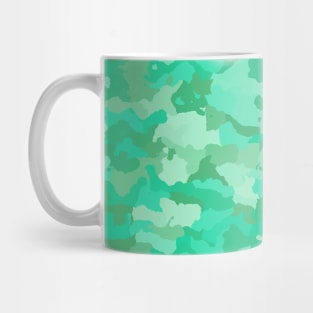 Sea Mint Camo Camouflage Pattern Mug